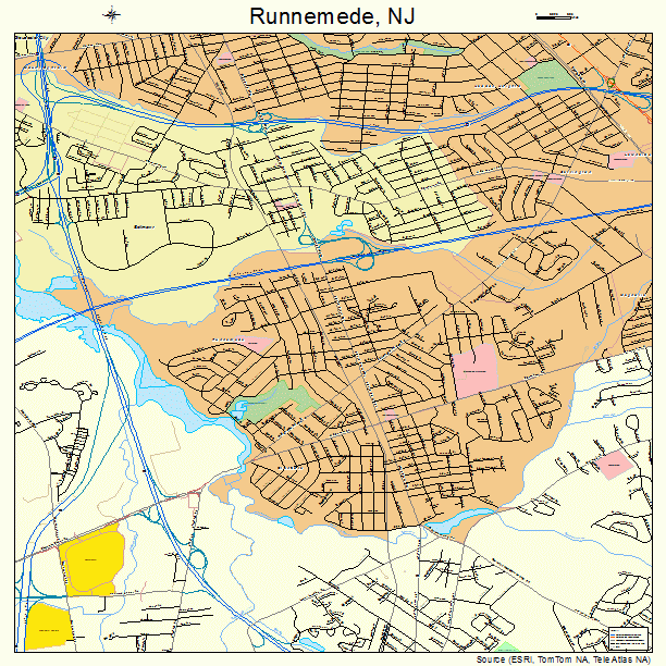 Runnemede, NJ street map
