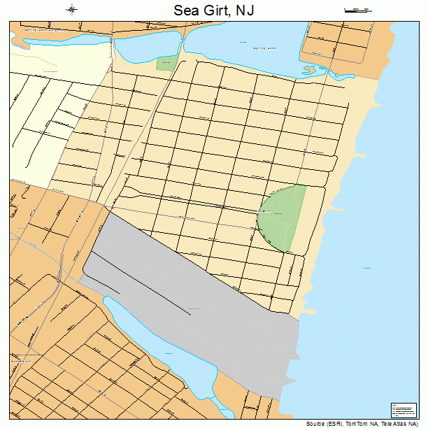 Sea Girt, NJ street map