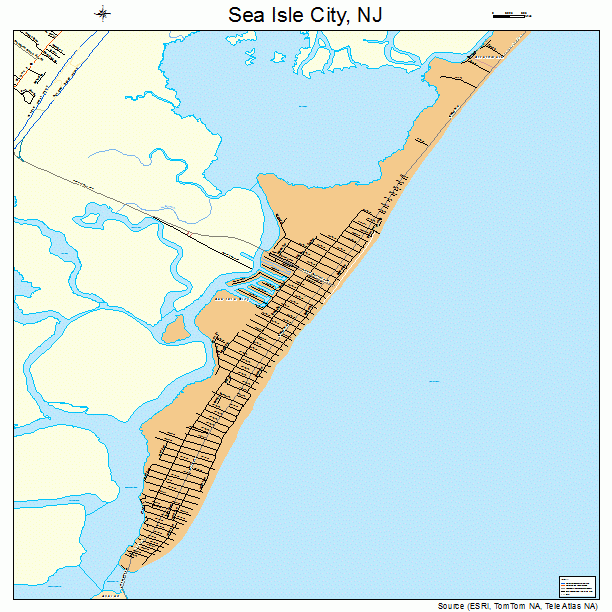 Sea Isle City, NJ street map