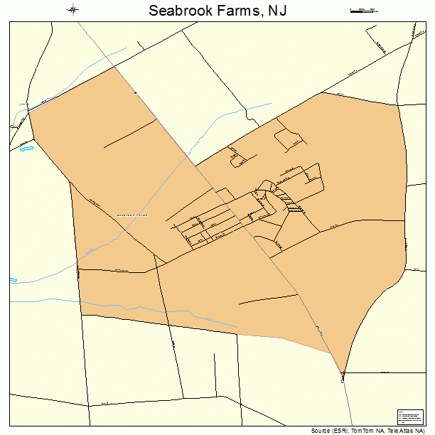 Seabrook Farms, NJ street map