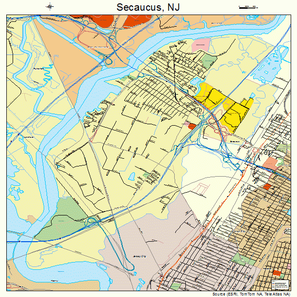 Secaucus, NJ street map