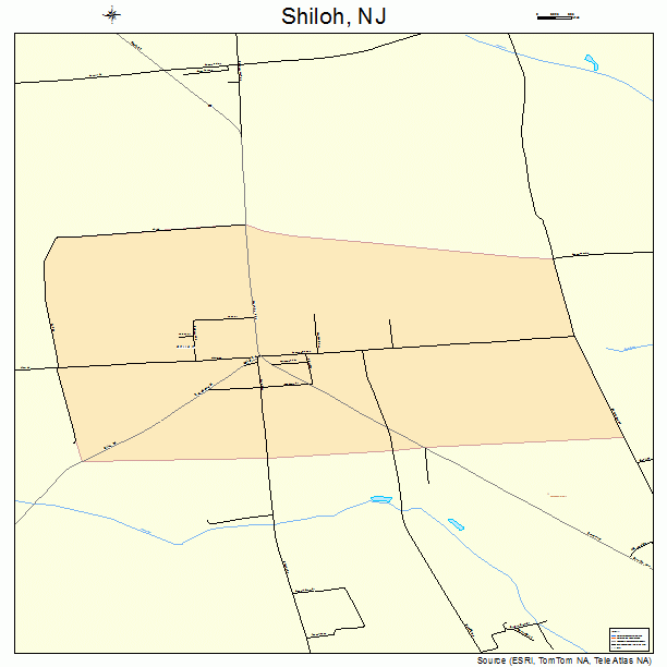 Shiloh, NJ street map