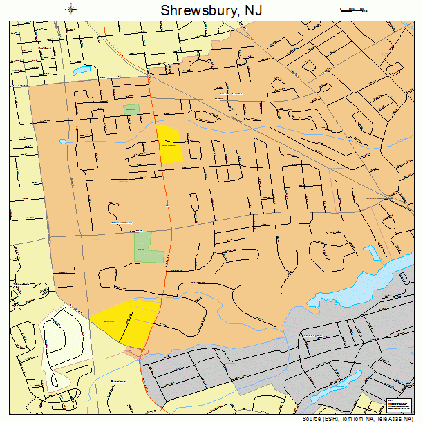 Shrewsbury, NJ street map