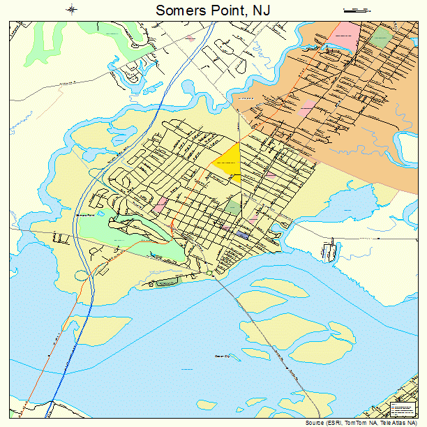 Somers Point, NJ street map