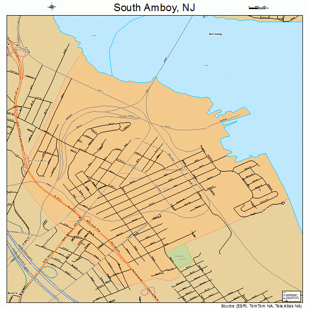 South Amboy, NJ street map