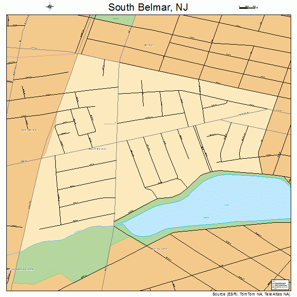 South Belmar, NJ street map