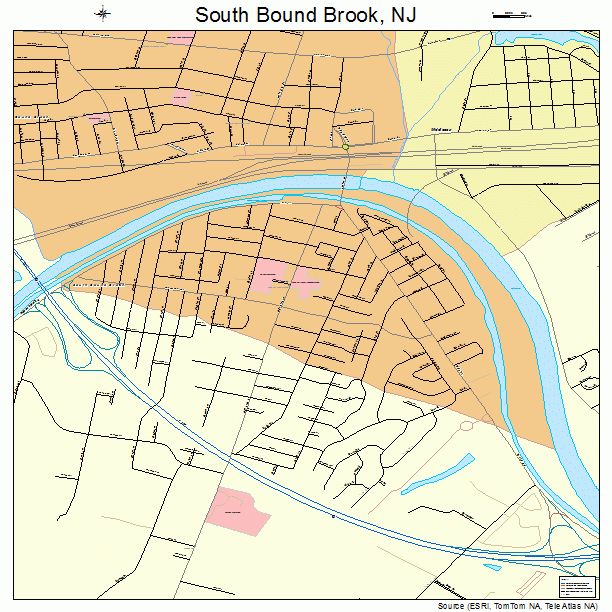 South Bound Brook, NJ street map