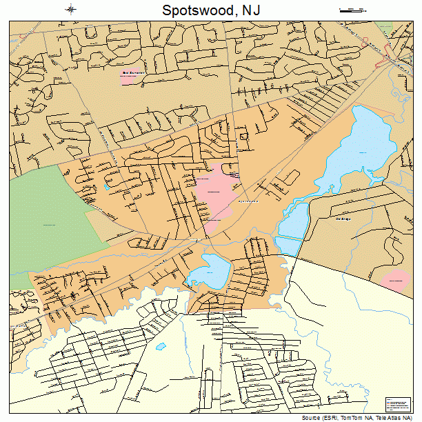 Spotswood, NJ street map