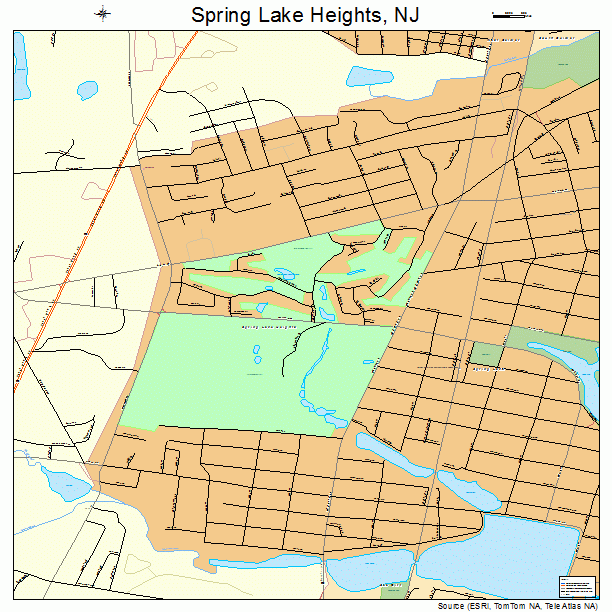 Spring Lake Heights, NJ street map