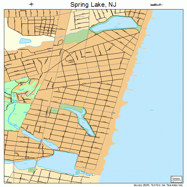 Spring Lake, NJ street map