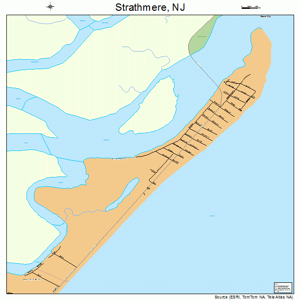 Strathmere, NJ street map