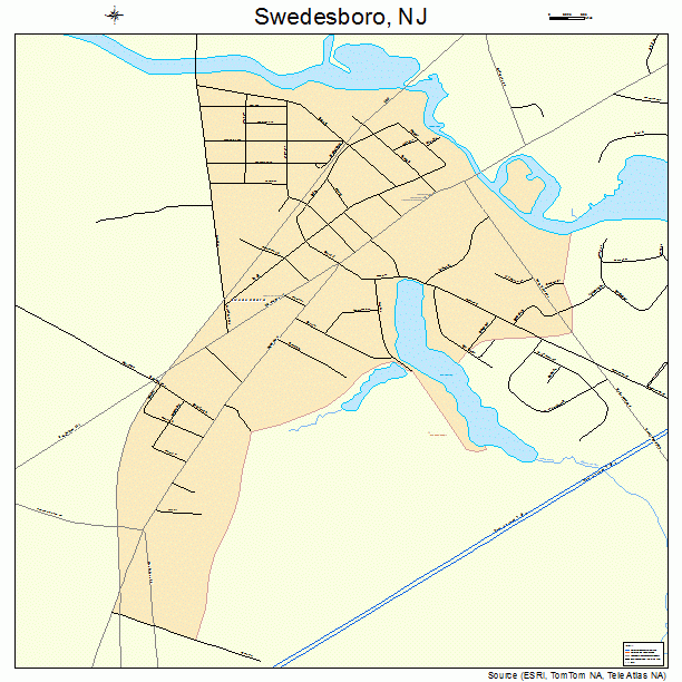 Swedesboro, NJ street map