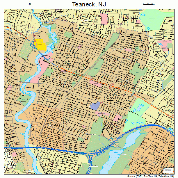 Teaneck, NJ street map