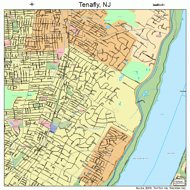 Tenafly, NJ street map
