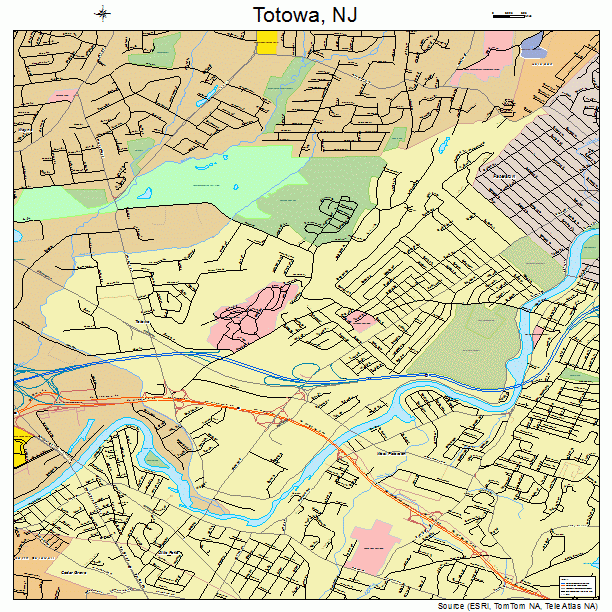 Totowa, NJ street map