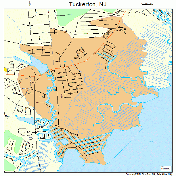 Tuckerton, NJ street map