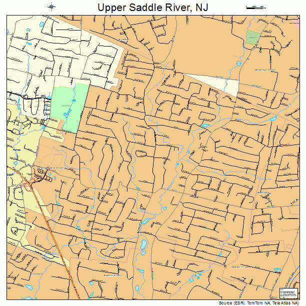 Upper Saddle River, NJ street map
