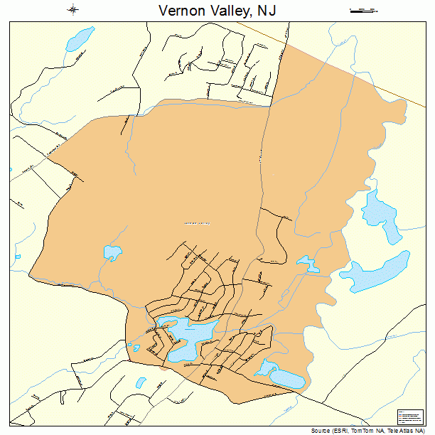 Vernon Valley, NJ street map