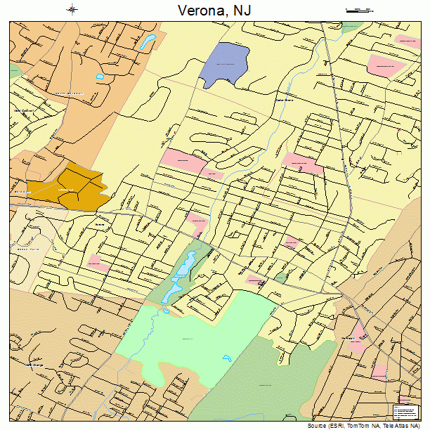 Verona, NJ street map