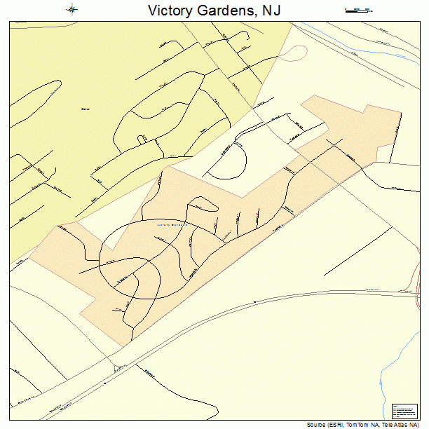 Victory Gardens, NJ street map