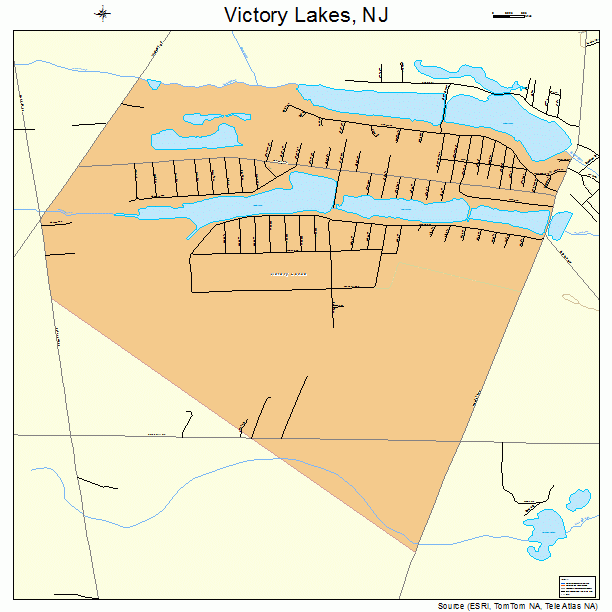 Victory Lakes, NJ street map