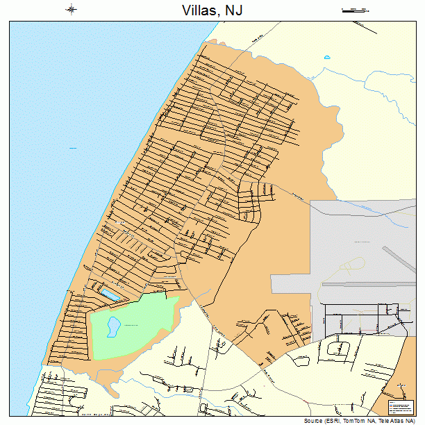 Villas, NJ street map