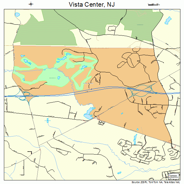 Vista Center, NJ street map