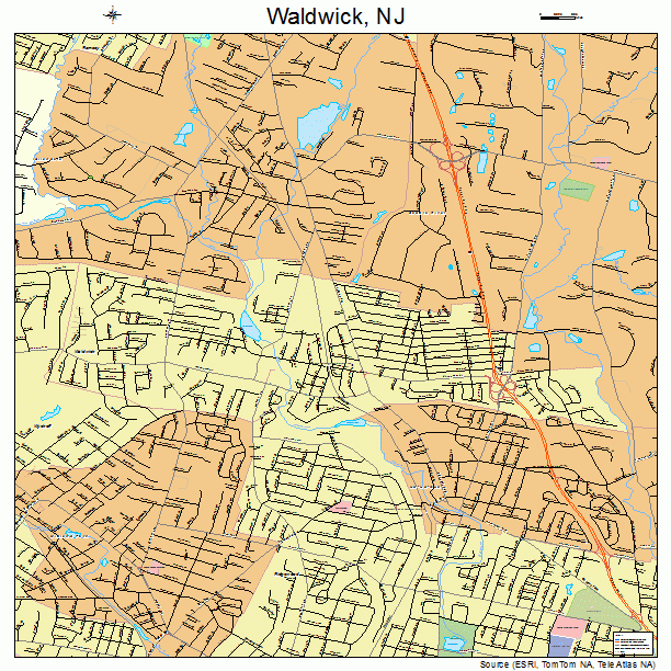 Waldwick, NJ street map