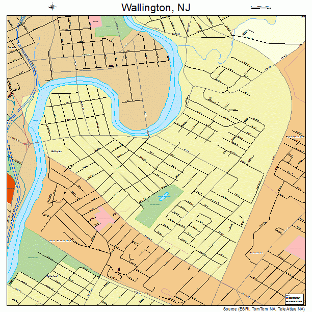 Wallington, NJ street map