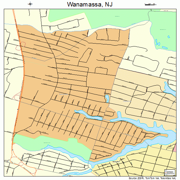 Wanamassa, NJ street map
