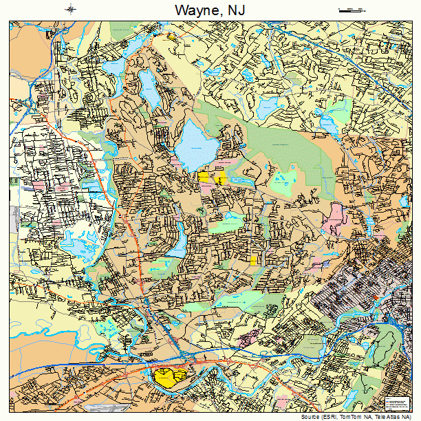 Wayne, NJ street map