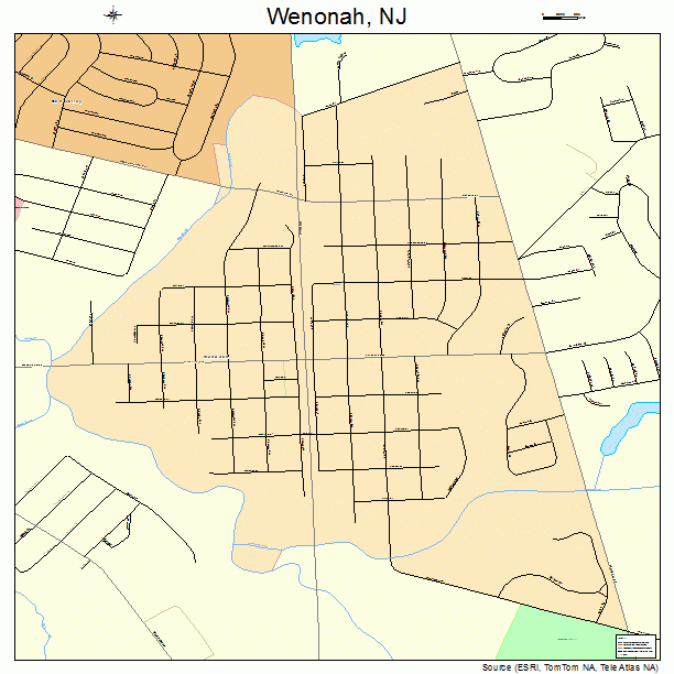 Wenonah, NJ street map