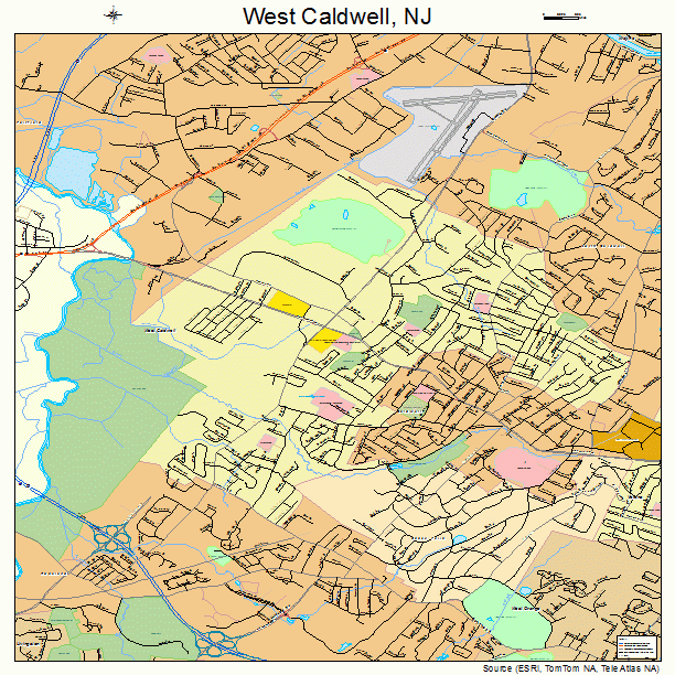 West Caldwell, NJ street map