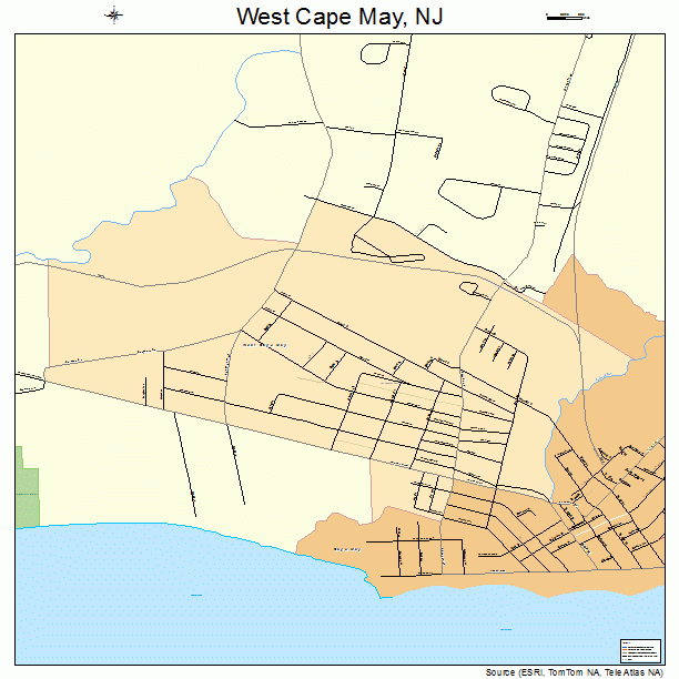 West Cape May, NJ street map