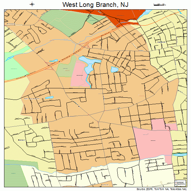 West Long Branch, NJ street map