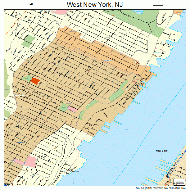West New York, NJ street map