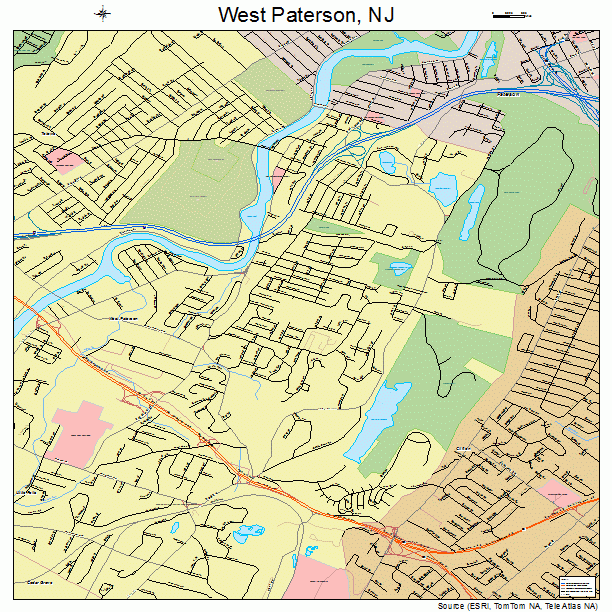 West Paterson, NJ street map