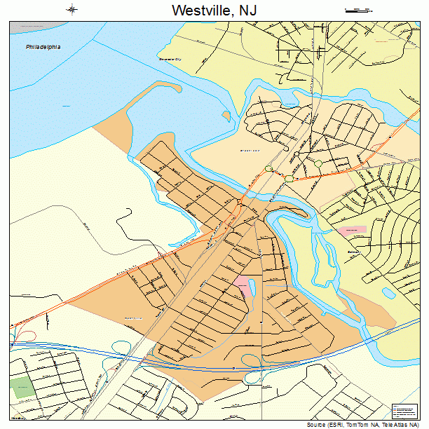 Westville, NJ street map