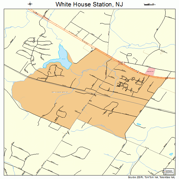 White House Station, NJ street map