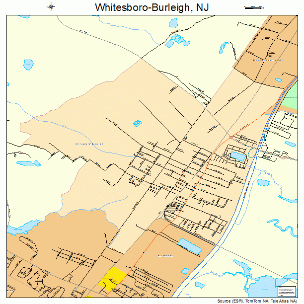 Whitesboro-Burleigh, NJ street map