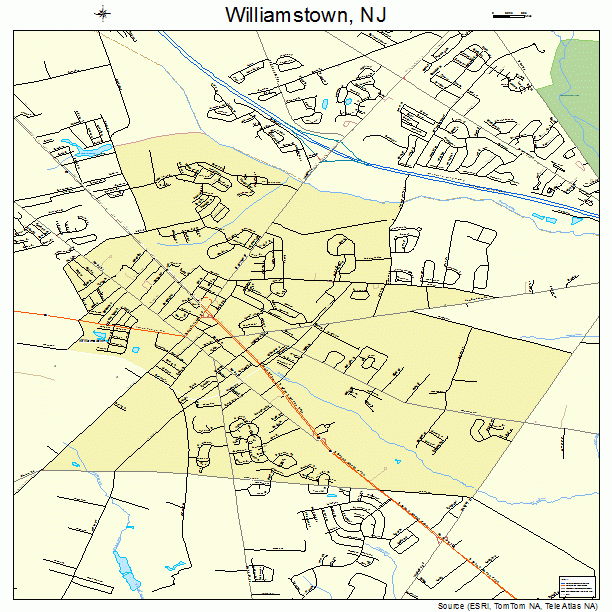 Williamstown, NJ street map
