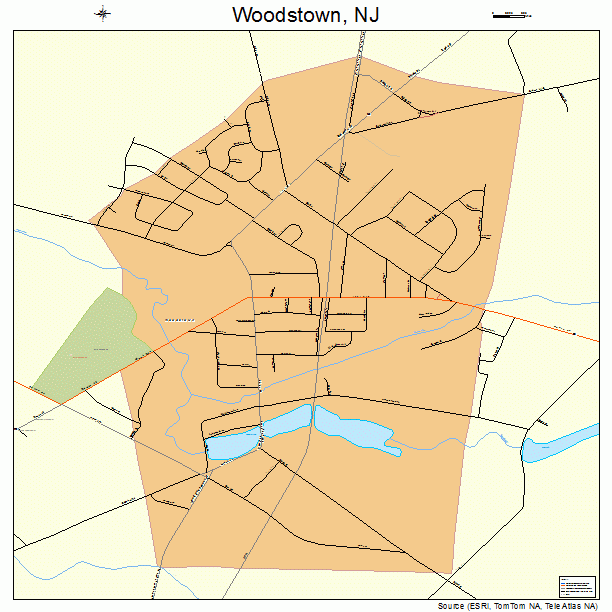 Woodstown, NJ street map