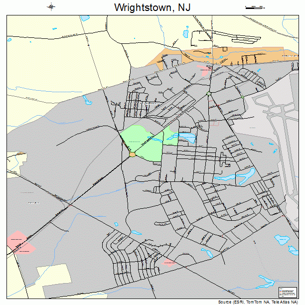 Wrightstown, NJ street map