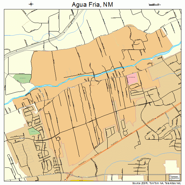 Agua Fria, NM street map