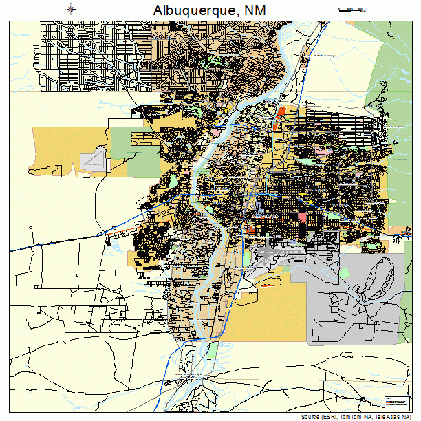 Albuquerque, NM street map