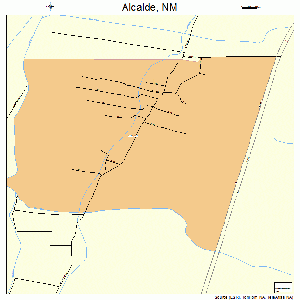 Alcalde, NM street map