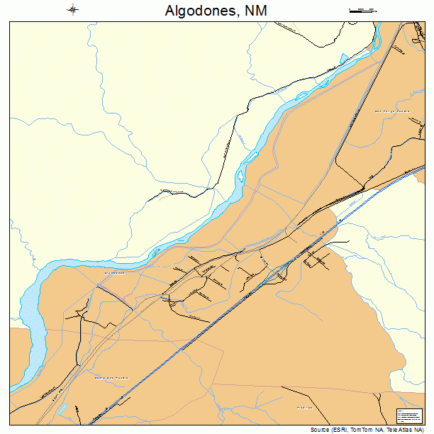 Algodones, NM street map