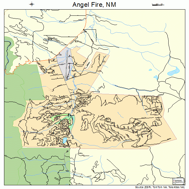 Angel Fire, NM street map
