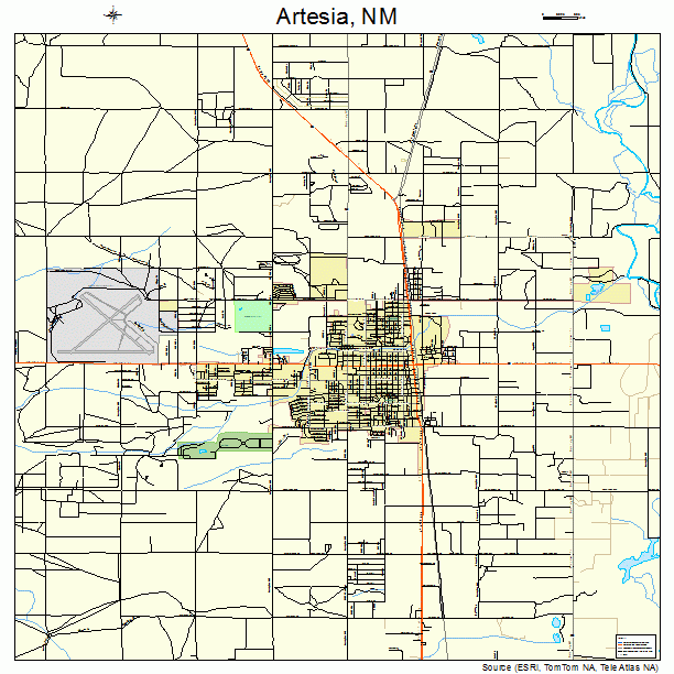 Artesia, NM street map