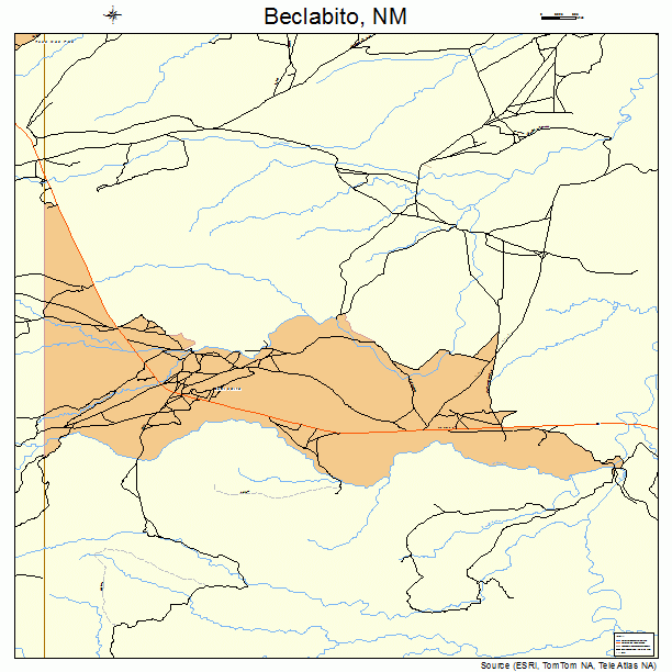 Beclabito, NM street map